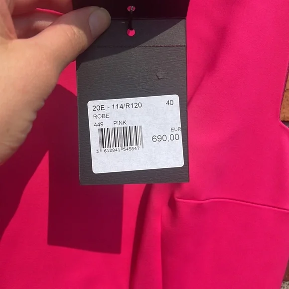 NWT PAULE KA Robe Pink formal mid length sleeveless dress 20E- 114/R120 - Picture 8 of 17